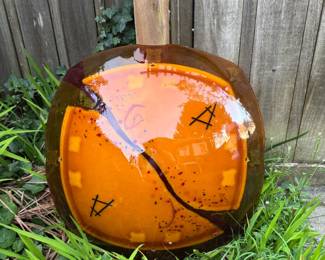 Seattle Fused Glass Art Ceiling Lamp