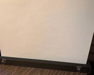 Vtg Raven of NY movie screen, wooden, collapsible