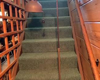 Vtg Industrial  Gooseneck Floor Lamp