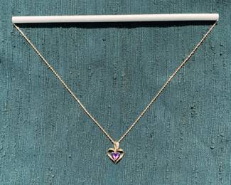 14k Gold Pendant & Chain