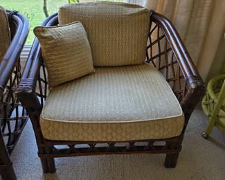 vintage Ficks Reed rattan Armchair 