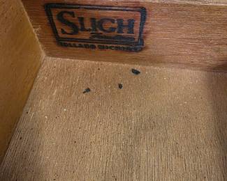 Sligh Furniture Mahogany Leather Top Executive Desk, Holland MI