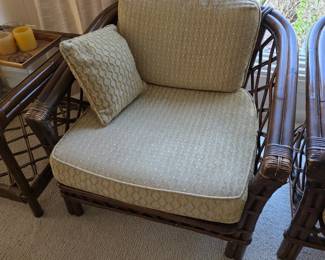 vintage Ficks Reed rattan Armchair 