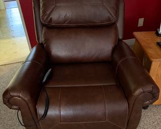 Leather "Lift" and Reclining Chair