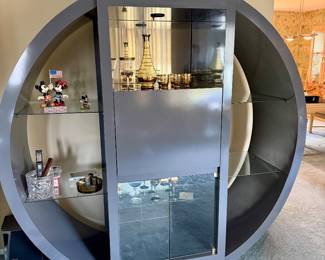 Postmodern Bar Cabinet Wall Unit