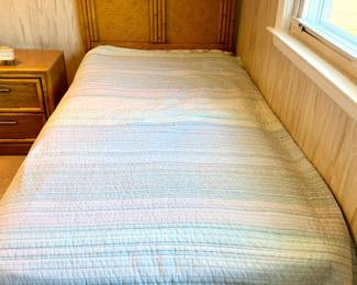 7 Piece Faux Bamboo Bedroom Set (2 twins)