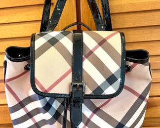 Burberry Canvas Nova Check Backpack