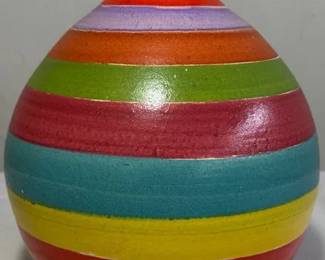 Multi Colored Ceramic Vase Portugal