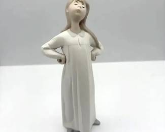 Lladro Girl Stretching Figurine