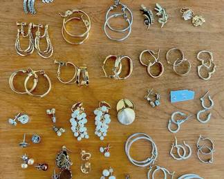 Earrings 1, Clips, Hoops  Studs.