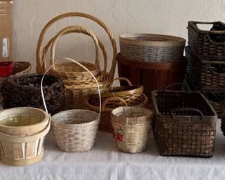Variety Of Wicker Baskets and more