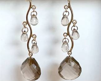 Smoky Quartz Drop Earrings