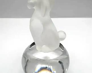 Sevres Frosted Crystal Poodle