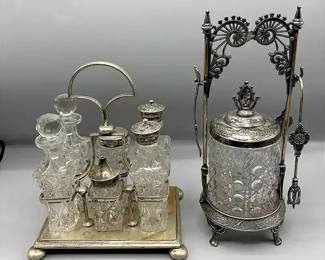 Silver Plated Cruet SetPickle Castor