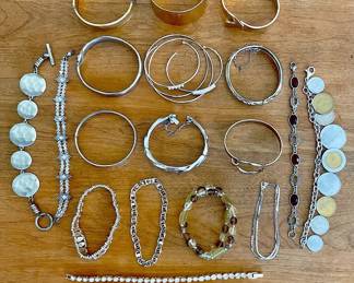 Silver And Gold Bracelets