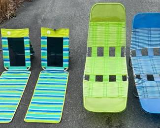 Pair of Mats and Pair of Beach Chairs
