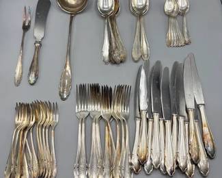 German Silver Plate Cutlery Set