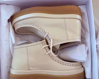 Chloé Jamie leather lace-up platform boots