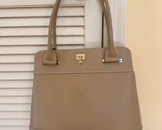 Lambertson Truex Leather Top Handle Bag