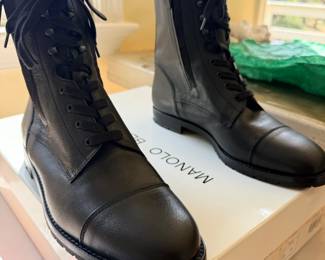 Manolo Blahnik Campchalow Military Boots