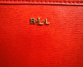 Lauren Ralph Lauren brand, specifically from their popular Newbury leather collection