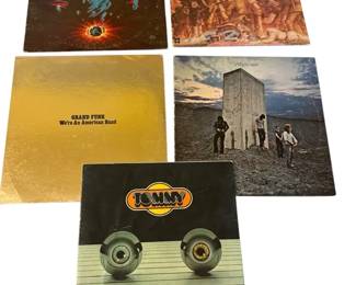 Boston The Who Grand Funk and Kansas Vinyl Albums
