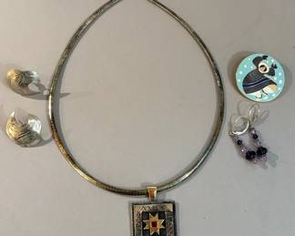 Victoria Adams Sterling And 14K Pendant Necklace