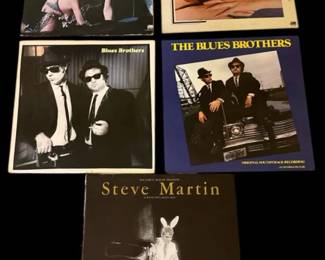 Bette Midler The Blues Brothers And Steve Martin Vinyl Albums