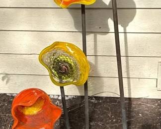 Glass Blown Yard Art