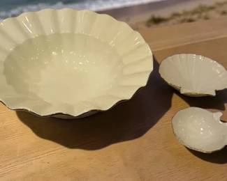 Lenox Shell Shaped Dishes F Giorgi Bowl Made in Italy