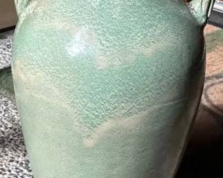 Large Green Ceramic Vase