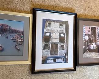 Framed Travel Photographs Venice Italy