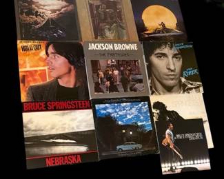 Jackson Browne And Bruce Springsteen Vinyl Albums
