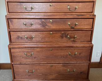 Solid wood dresser