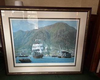 Large ship painting
