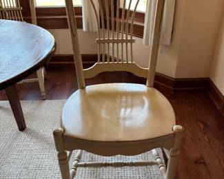 Wheat back kitchen chairs (4)