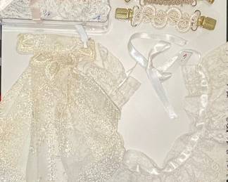 Vintage Garter, Sweater Clips & Lace Collars