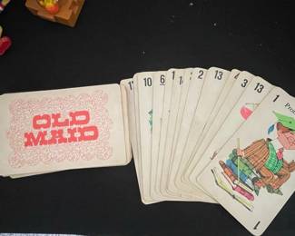Vtg Old Maid Card Game