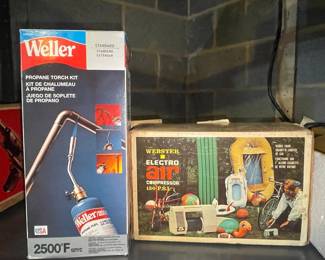 Weller Propane Torch Kit and Webster Electro Air Compressor