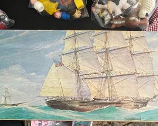 Vintage Sailing Ship Model Kit