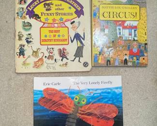 Children's Books Lot: Lucky Mrs. Ticklefeather, Circus!, The Very Lonely Firefly