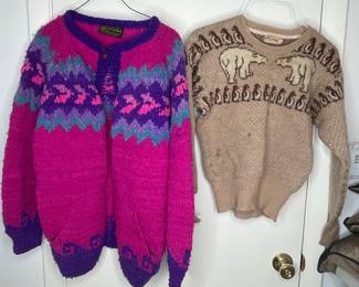 Hand-Knit Virgin Wool Sweaters