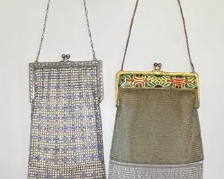 Vintage Mesh Enamel Purses Whiting & Davis