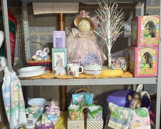 Easter Bunny Water Globes and Valentine's Day Decor