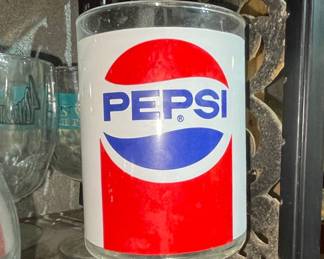 Vintage Pepsi-Cola Pedestal Tumbler