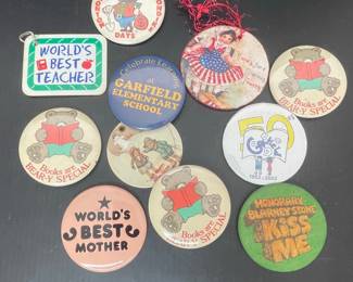 Assorted Collectible Pins and Keychains - Vintage and Themed