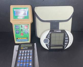 Coleco Electronic Quarterback and AutoPilot Handheld Game Lot