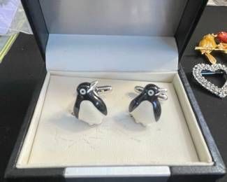 Geoffrey Beene Penguin Cufflinks