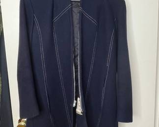 Bonders Women's Navy Wool Blend Coat