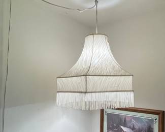 Vintage Tiered Bell Lamp Shade with Tassel Fringe